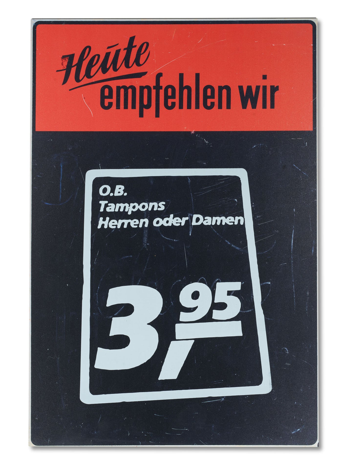 Tampons - Heute